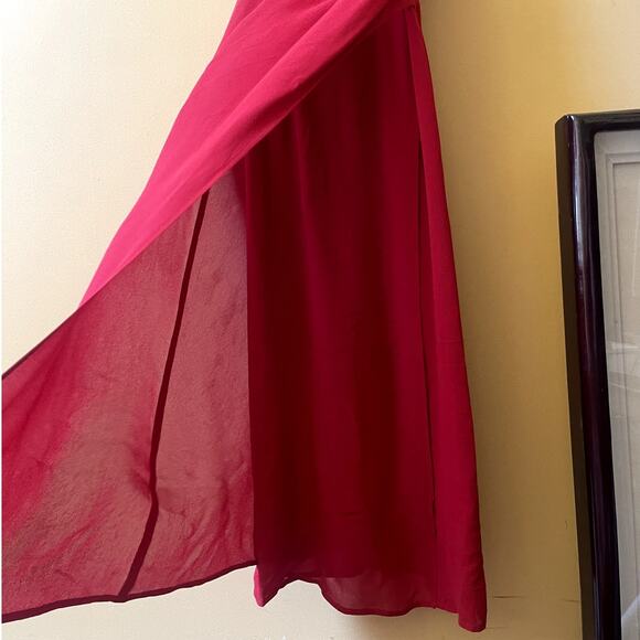 Reformation Kourtney Dress Sexy Date Tie Straps Red Cherry Size 2 - Picture 7 of 12